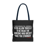 MAKE YOU STRONGER TOTE BAG