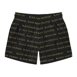 BLACK MAGIC - BLACK GOLD SWIM TRUNKS
