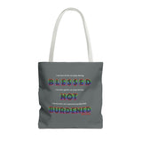 BLACK QUEER RAINBOW TOTE BAG