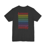 BIIIIIITCH RAINBOW UNISEX SHORT SLEEVE T SHIRTS