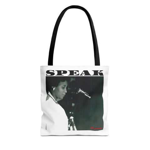 SPEAK - BLACK TOTE BAG