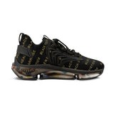BLACK MAGIC - BLACK GOLD MESH SNEAKERS