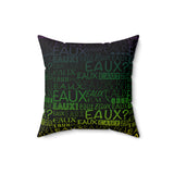 EAUX - MARDI GRAS THROW PILLOW