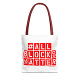 #AllBlocksMatter Tote Bag - Empowering AOP Design for Activism