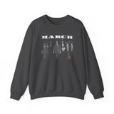 MARCH - WHITE UNISEX SWEAT SHIRT