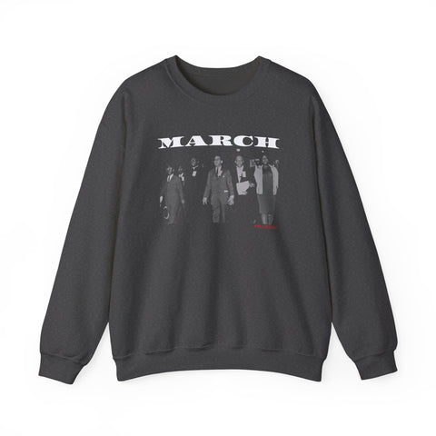 MARCH - WHITE UNISEX SWEAT SHIRT