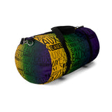 EAUX - BLACK ON MARDI GRAS DUFFEL BAG
