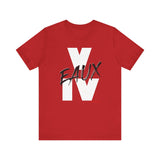 V EAUX IV - WHITE W/ BLACK EAUX UNISEX SHORT SLEEVE T-SHIRT