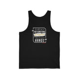 REACH FOR SOMETHING WHITE GOLD UNISEX TANK TOP