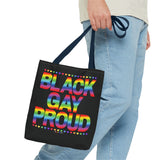 BLACK GAY PROUD TOTE BAG