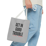 GET IN GOOD TROUBLE - BLACK TOTE BAG