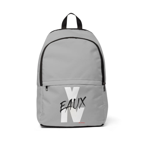 V EAUX IV - WHITE W/ BLACK EAUX BOOK BAG