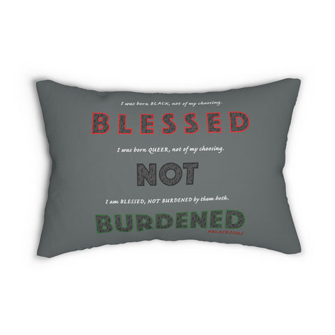 BLACK QUEER RBG LUMBAR PILLOW
