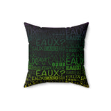 EAUX - MARDI GRAS THROW PILLOW