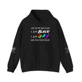 BLACK GAY FUP WHITE UNISEX HOODIE