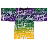 EAUX- WHITE ON MARDI GRAS KIMONO