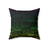 EAUX - MARDI GRAS THROW PILLOW