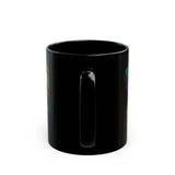 BLACK GAY PROUD FIST CERAMIC BLACK MUG 150Z