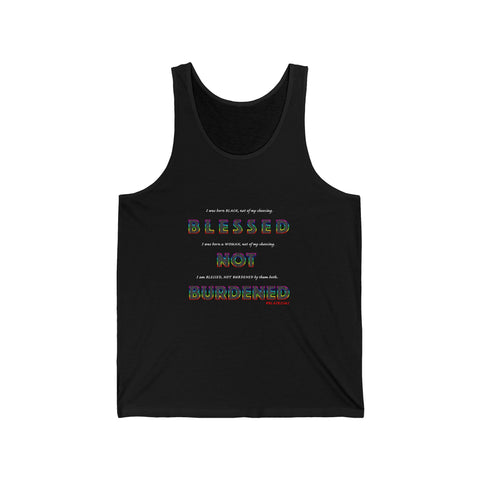 BLACK WOMAN RAINBOW UNISEX TANK TOP UNISEX TANK TOP