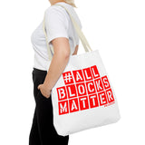 #AllBlocksMatter Tote Bag - Empowering AOP Design for Activism