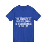 SPRING CLEANING UNISEX V-NECK T-SHIRT