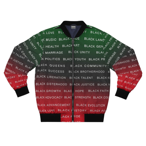 BLACK MAGIC - RBG AOP MEN'S BOMBER JACKET