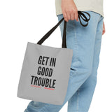 GET IN GOOD TROUBLE - BLACK TOTE BAG