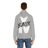 V EAUX IV - WHITE W/ BLACK EAUX AOP ZIP HOODIE