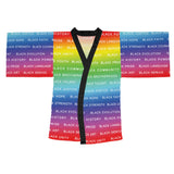 BLACK MAGIC RAINBOW WHITE KIMONO