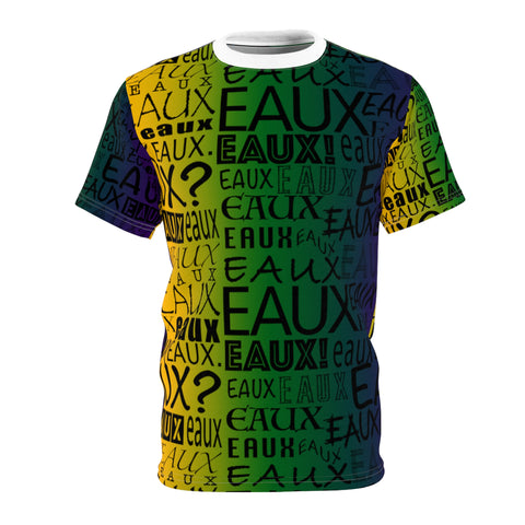 EAUX BLACK ON MARDI GRAS AOP UNISEX T-SHIRT