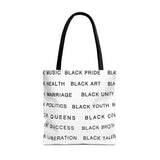 BLACK MAGIC - BLACK LETTERS TOTE BAG