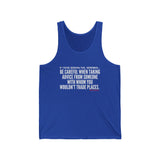 RADING PLACES UNISEX TANK TOP