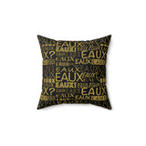 EAUX - GOLD THROW PILLOW