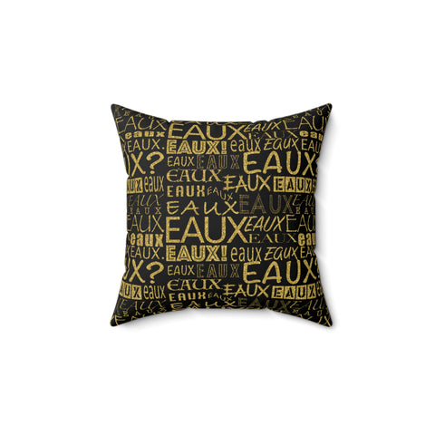 EAUX - GOLD THROW PILLOW
