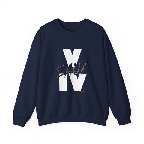 V EAUX IV - WHITE W/ BLACK EAUX UNISEX SWEATSHIRT