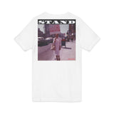 STAND - WHITE UNISEX V-NECK T-SHIRT