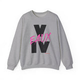 V EAUX IV - BLACK W/ PINK EAUX UNISEX SWEAT SHIRT