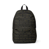 BLACK MAGIC - BLACK GOLD BOOKBAG