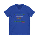 BLACK MAN RAINBOW UNISEX V-NECK T-SHIRTS