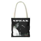 SPEAK - WHITE TOTE BAG