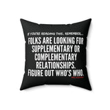FIGURE OUT THROW PILLOW