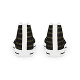 BLACK MAGIC - BLACK GOLD HI-TOP SNEAKERS WHITE SOLE