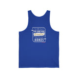 REACH FOR SOMETHING WHITE GOLD UNISEX TANK TOP
