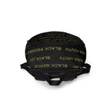 BLACK MAGIC - GOLD LETTERS BOOKBAG
