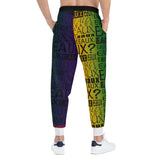 EAUX BLACK ON MARDI GRAS ATHLETIC JOGGERS