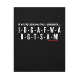 IDGAF CANVAS ART