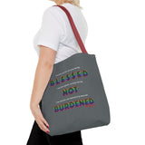 BLACK QUEER RAINBOW TOTE BAG