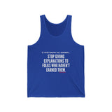 EXPLANATION UNISEX TANK TOP