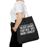 BEST APOLOGIES TOTE BAG