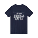 EXPLANATION UNISEX V-SHIRT T-SHIRTS